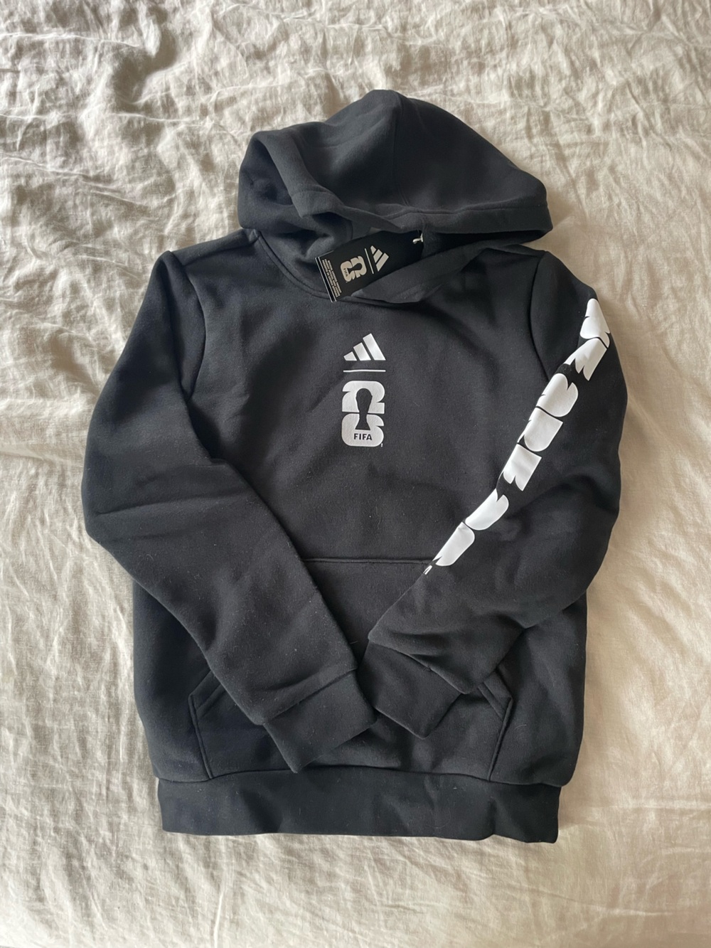 adidas 2026 FIFA World Cup Black Hoodie youth small